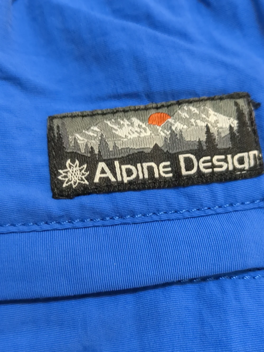 Alpine Design Bright Blue Outdoor Shorts with Logo Patch